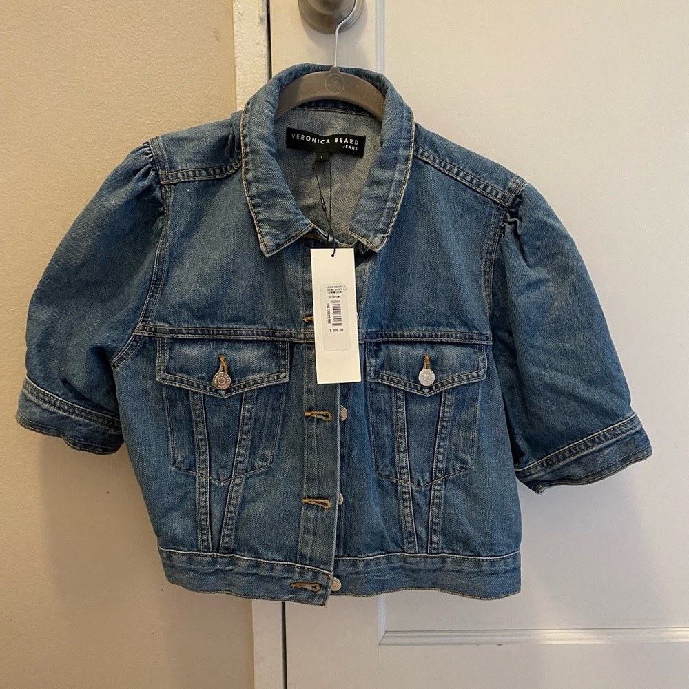 RAINA SHORT SLEEVE DENIM JACKET IN KEYSTONE